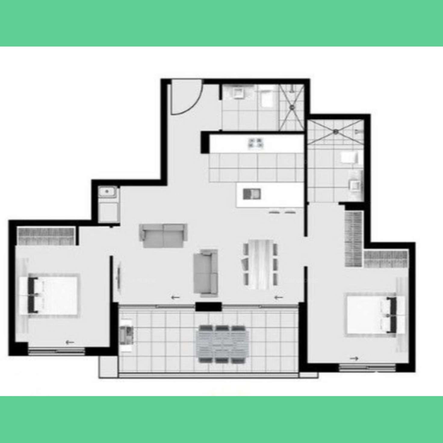 Floorplan of Homely apartment listing, B609/7-13 Centennial Avenue, Lane Cove North NSW 2066