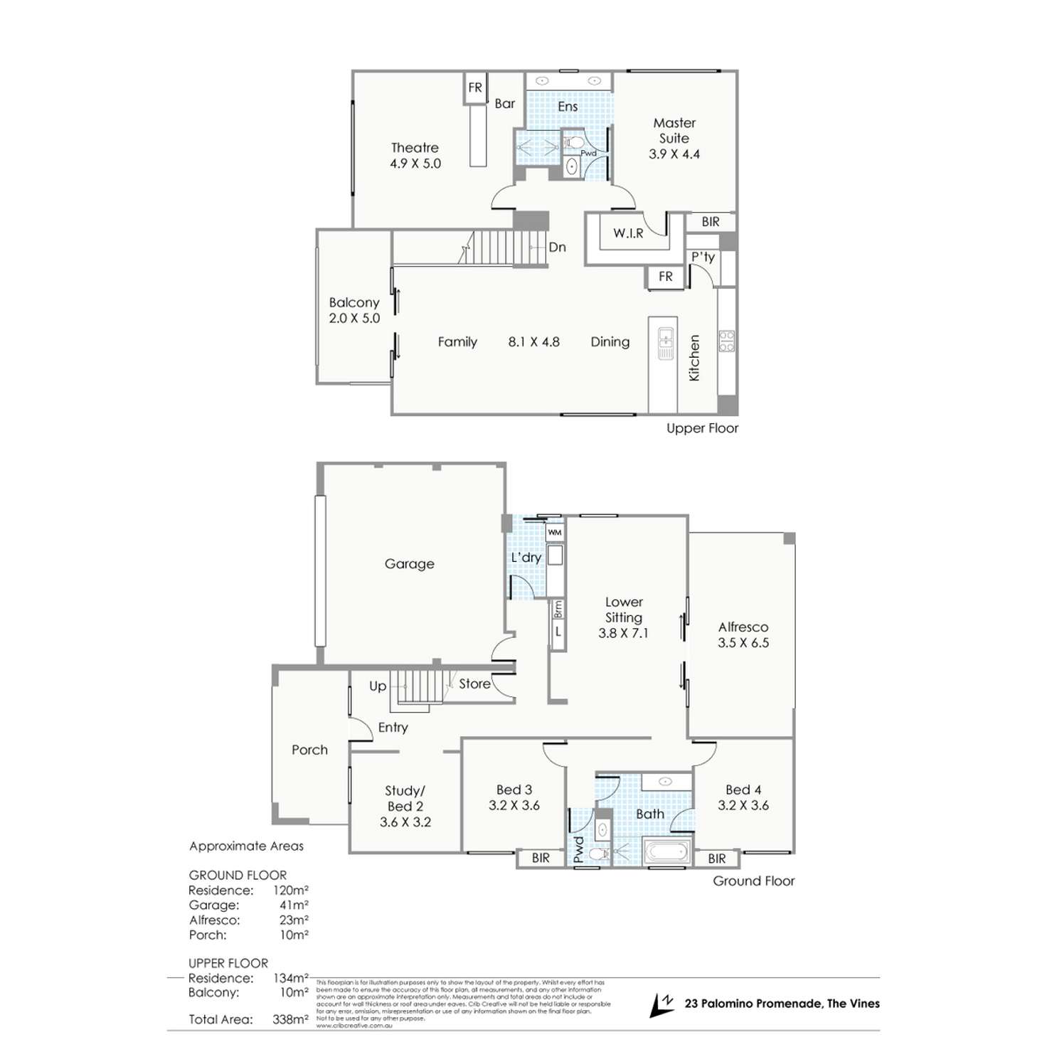 Floorplan of Homely house listing, 23 Palomino Promenade, The Vines WA 6069