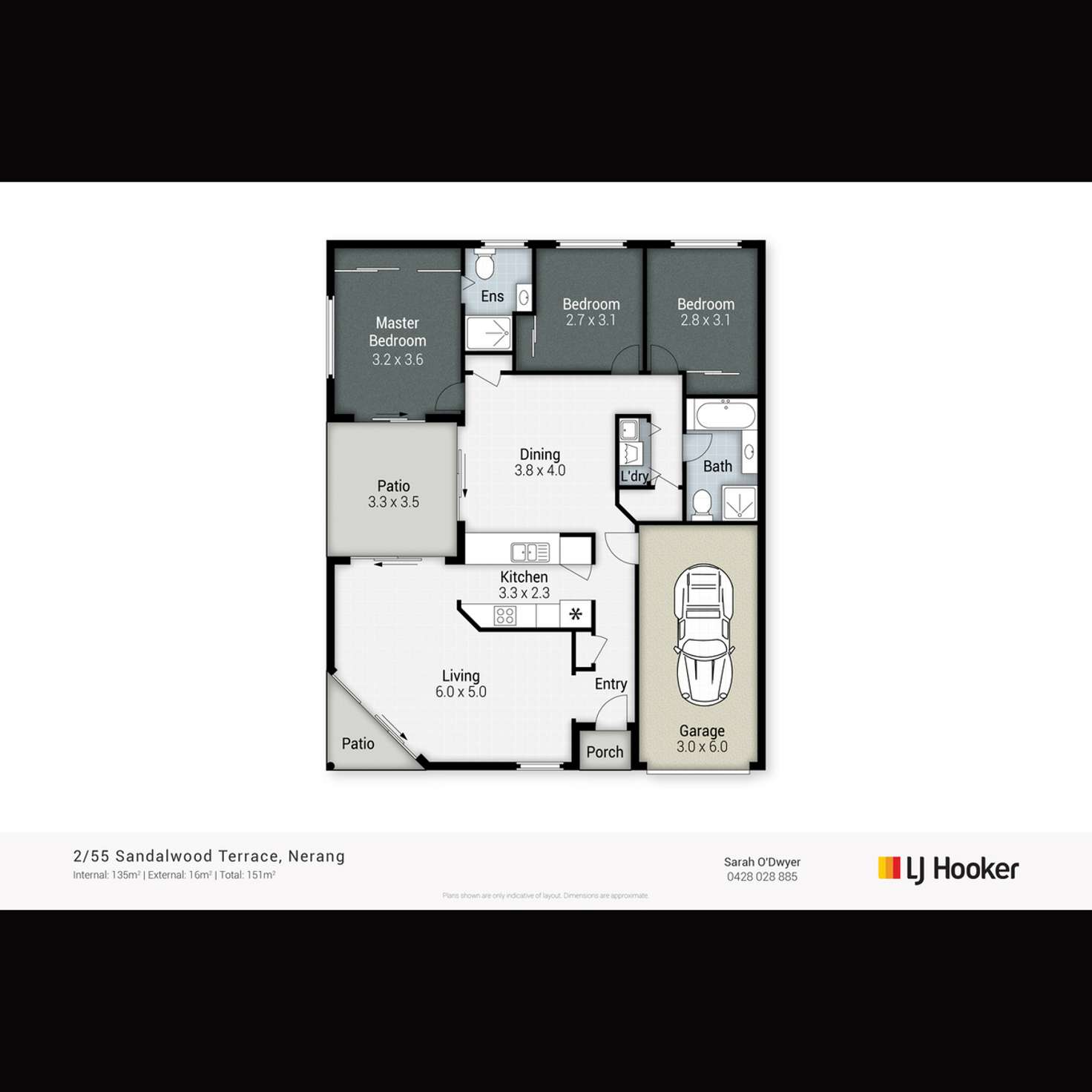 Floorplan of Homely semiDetached listing, 2/55 Sandalwood Terrace, Nerang QLD 4211
