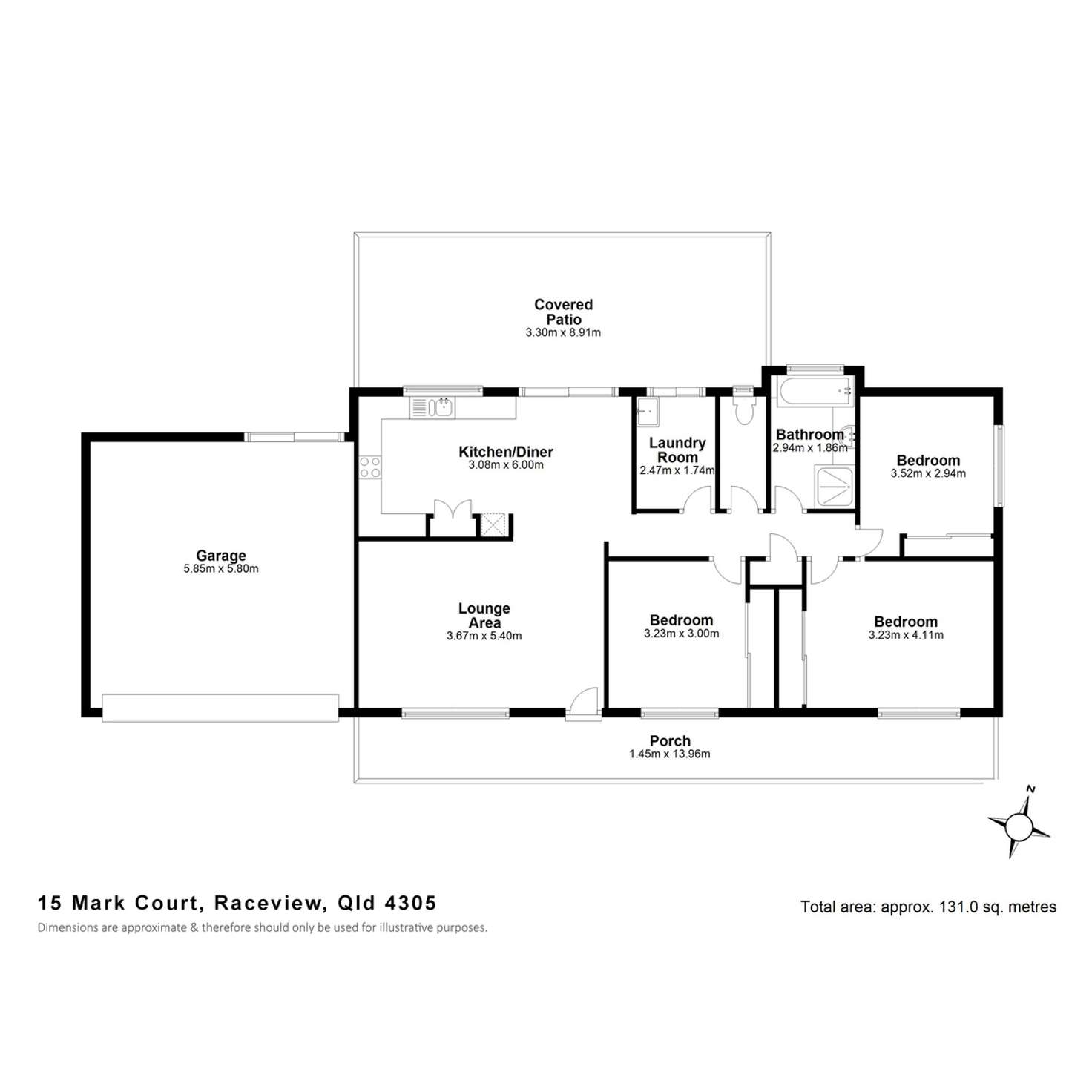 Floorplan of Homely house listing, 15 Mark Court, Raceview QLD 4305