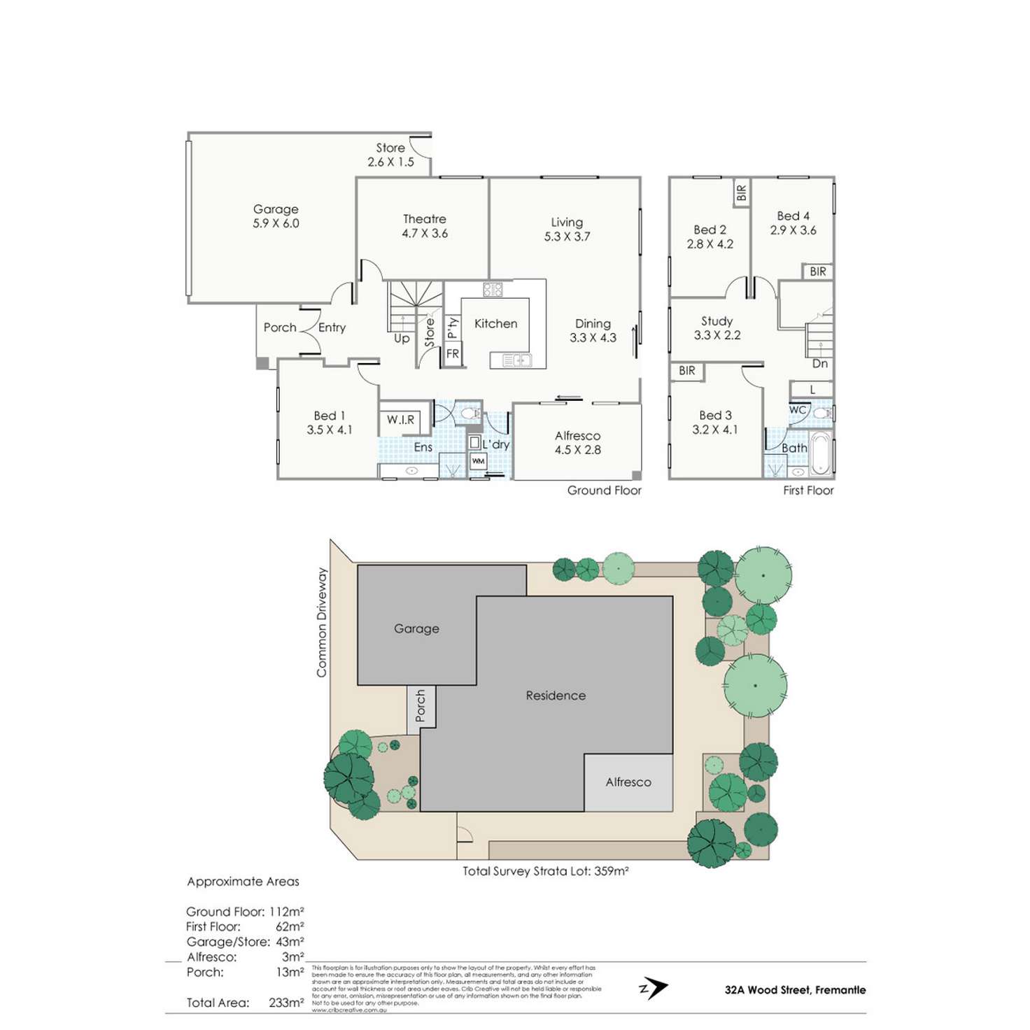 Floorplan of Homely house listing, 32a Wood Street, Fremantle WA 6160