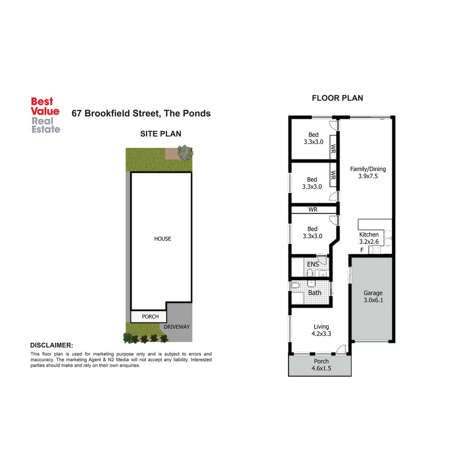 Floorplan of Homely house listing, 67 Brookfield Street, The Ponds NSW 2769