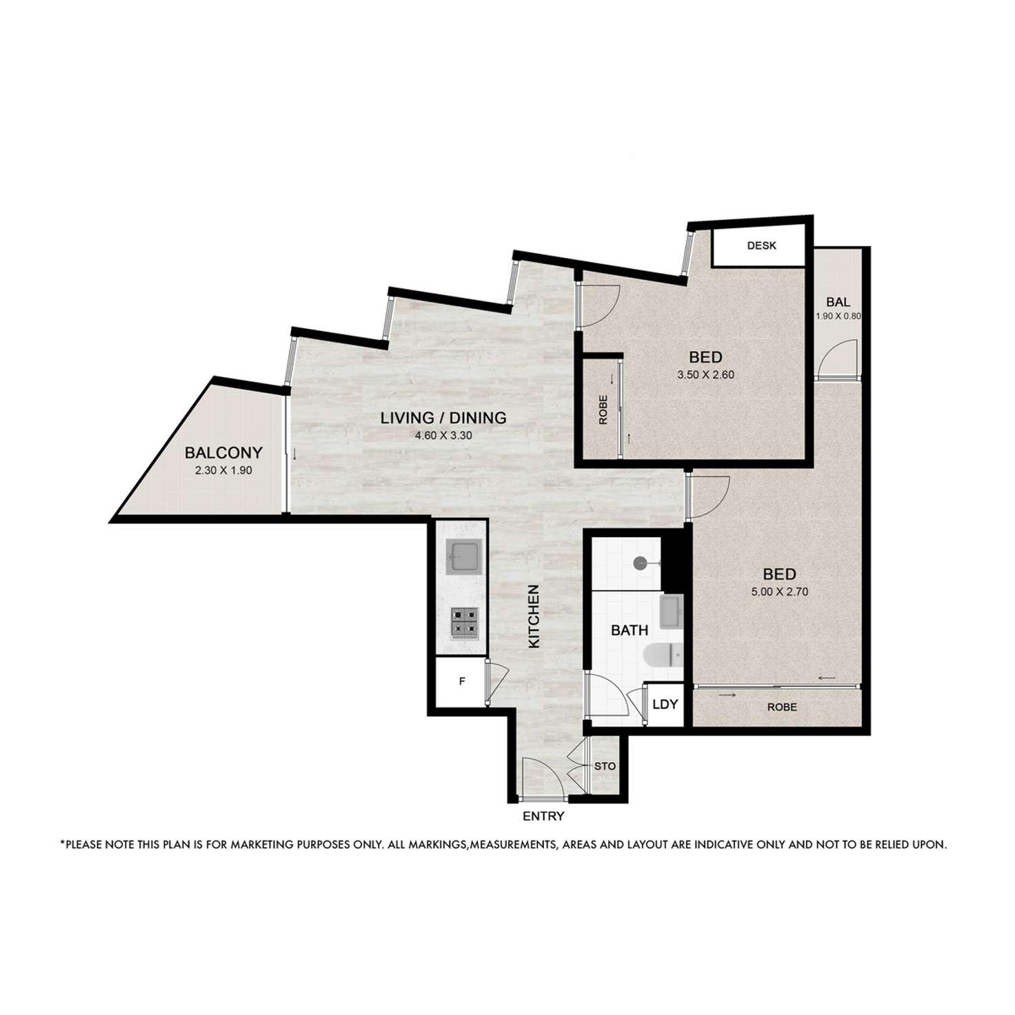 Floorplan of Homely apartment listing, 1515/179 Alfred Street, Fortitude Valley QLD 4006