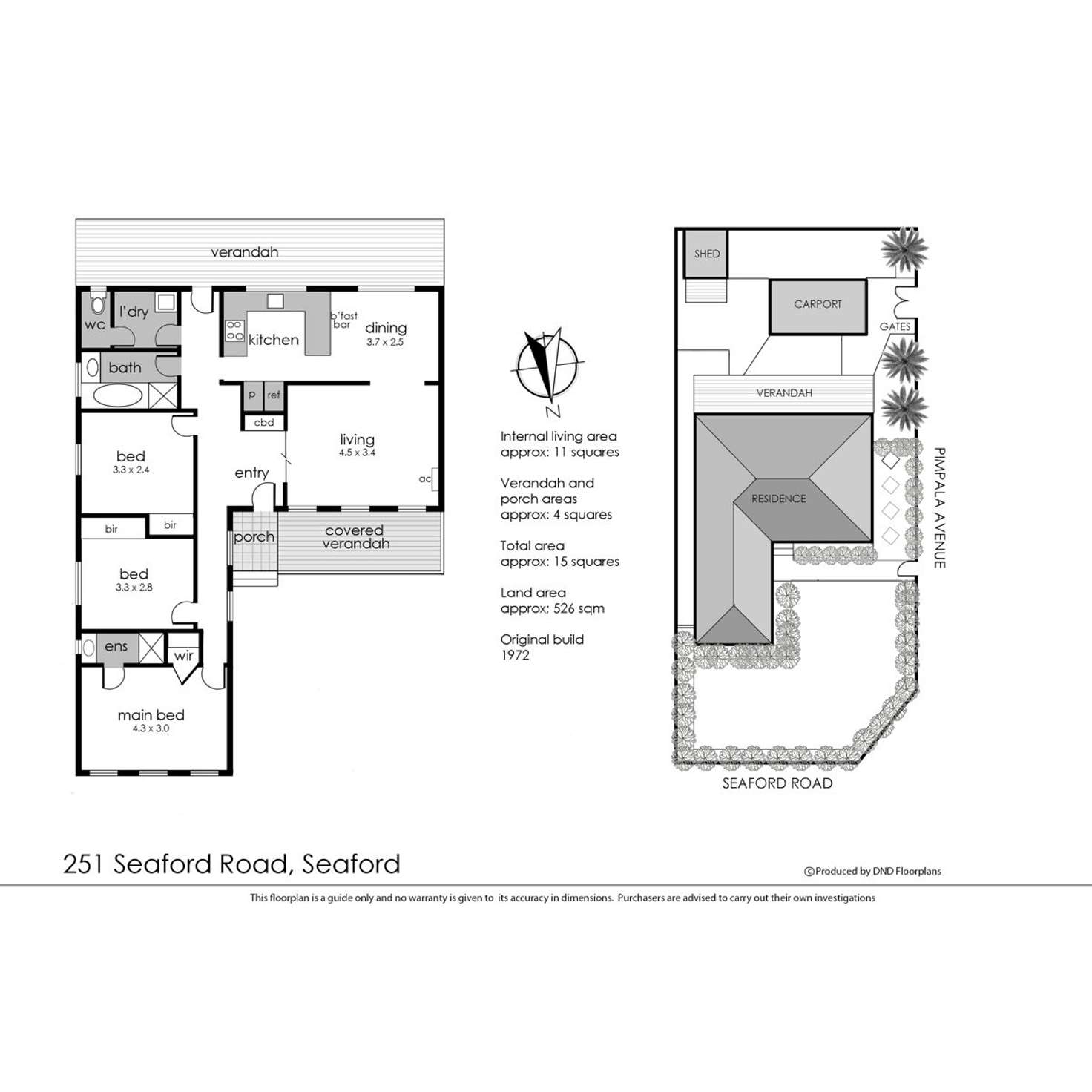 Floorplan of Homely house listing, 251 Seaford Road, Seaford VIC 3198