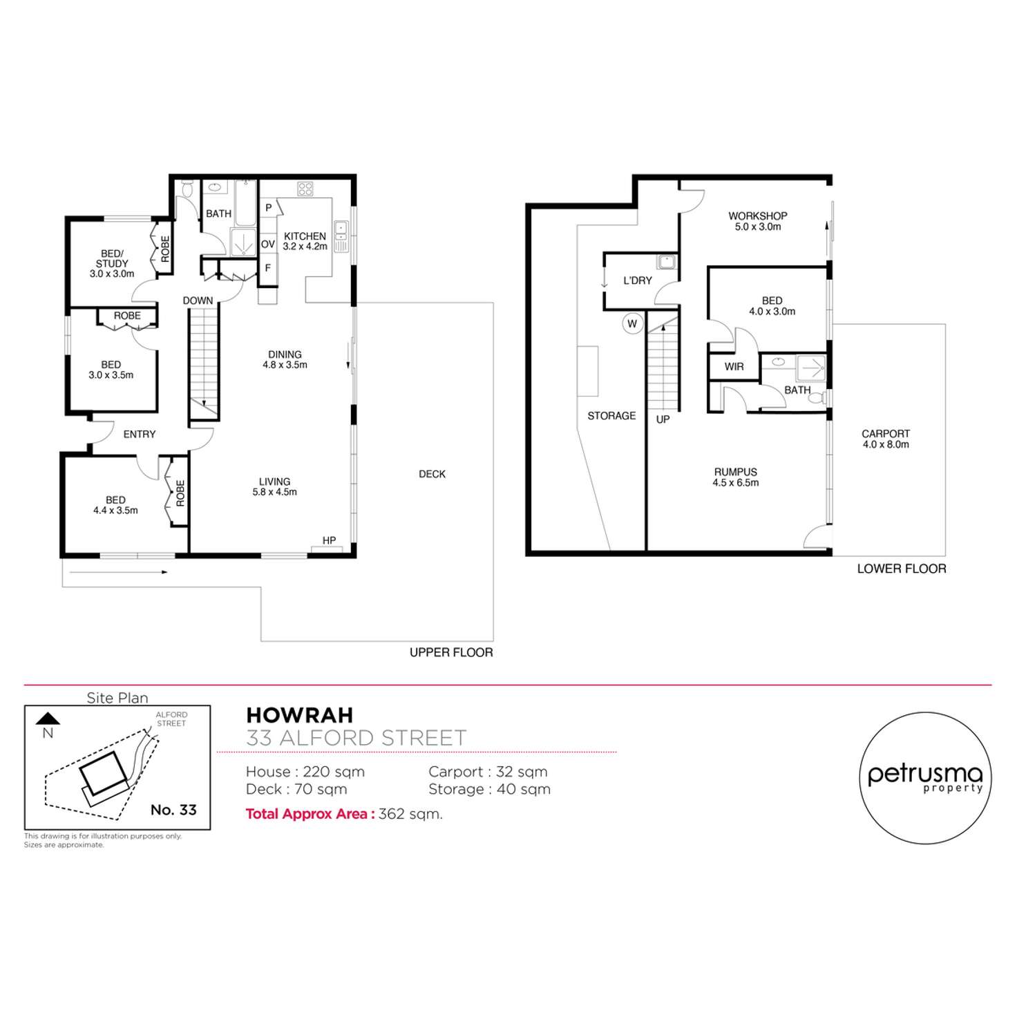 Floorplan of Homely house listing, 33 Alford Street, Howrah TAS 7018