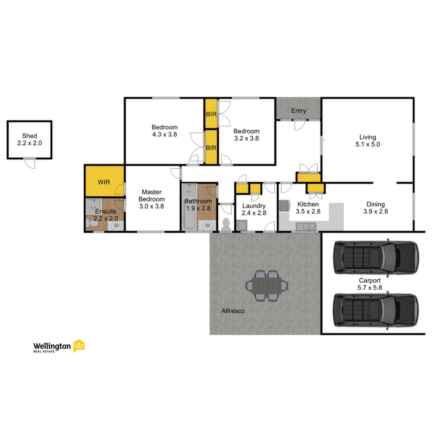 Floorplan of Homely house listing, 3 Joseph Street, Sale VIC 3850