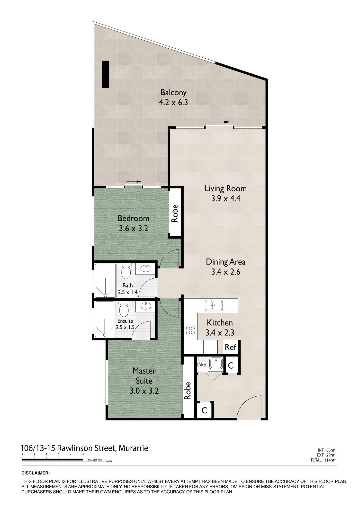 Floorplan of Homely apartment listing, 106/13-15 Rawlinson Street, Murarrie QLD 4172