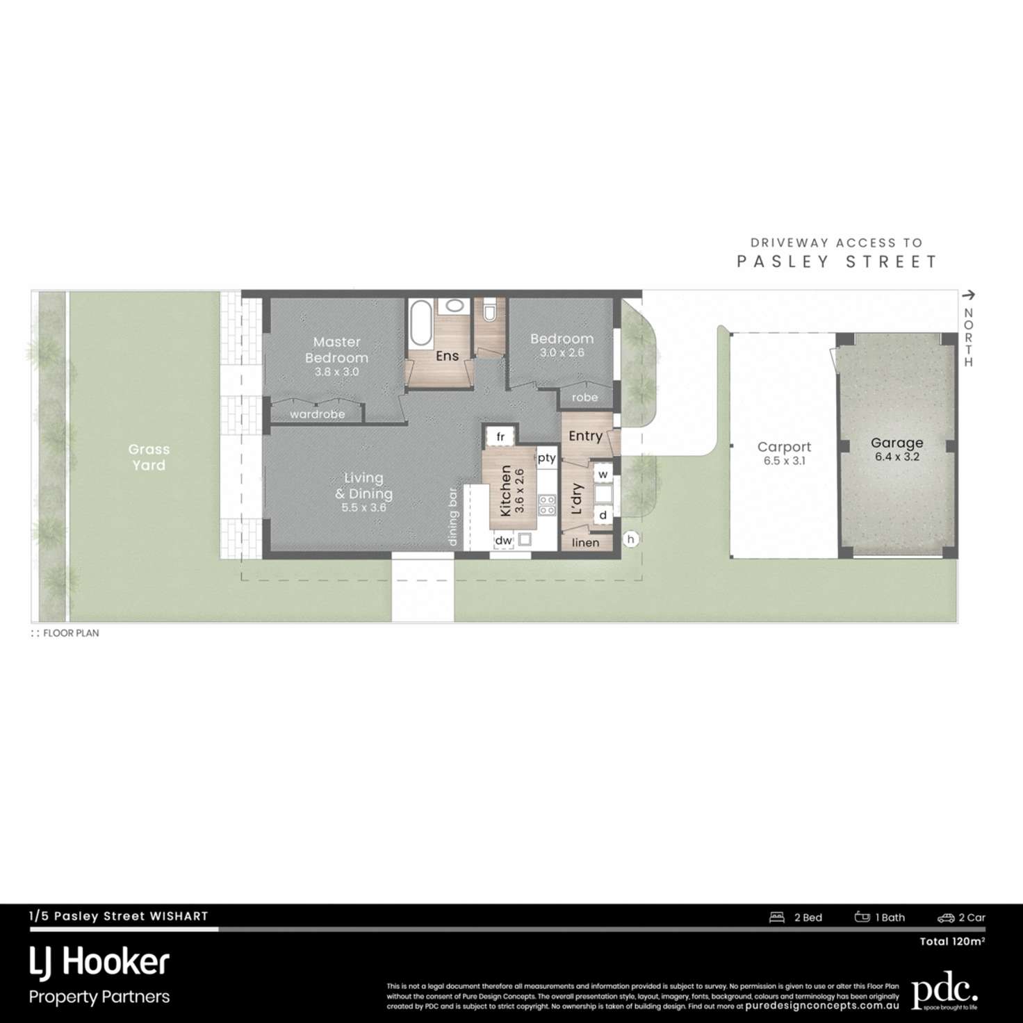 Floorplan of Homely villa listing, 1/5 Pasley Street, Wishart QLD 4122