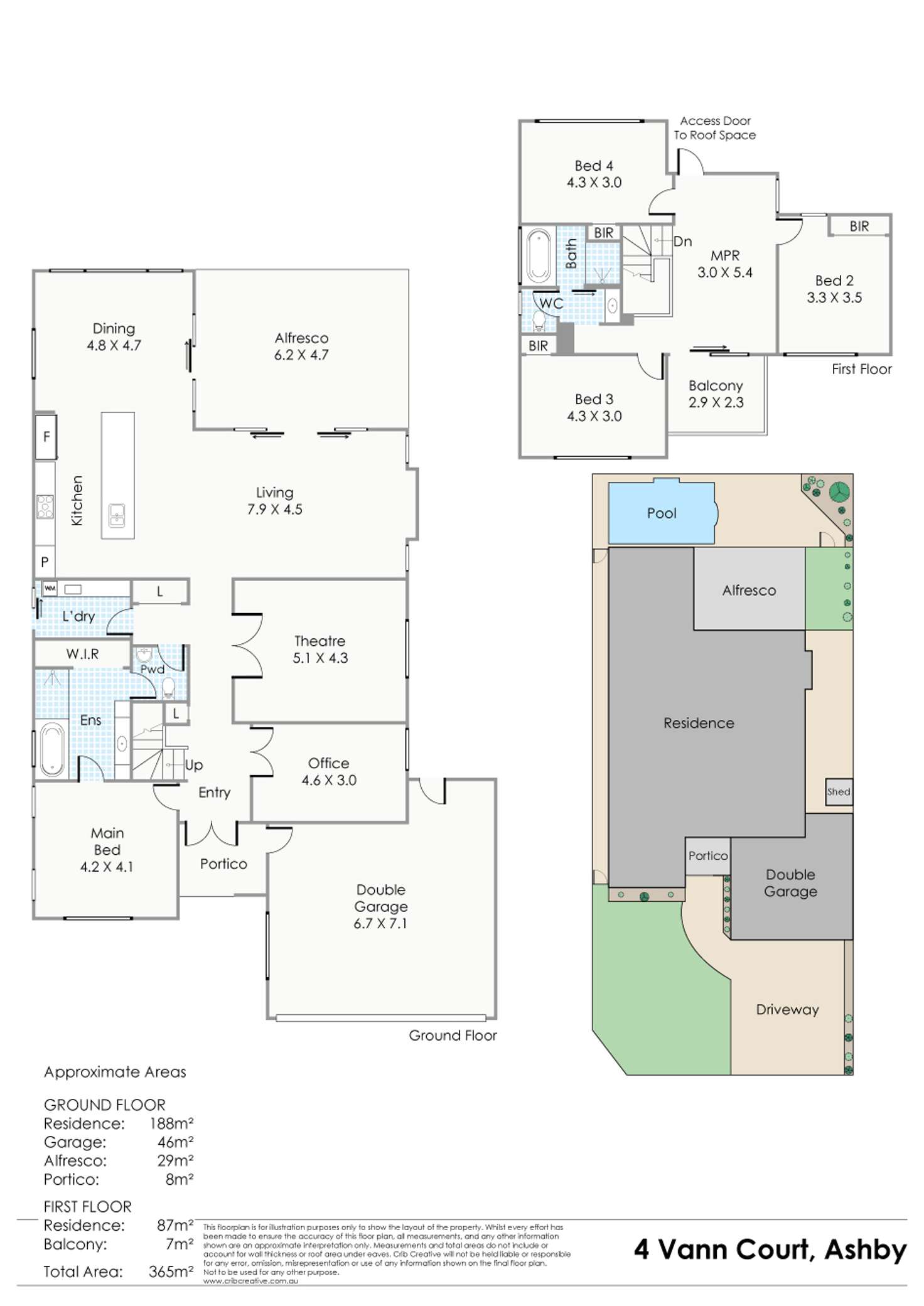 Floorplan of Homely house listing, 4 Vann Court, Ashby WA 6065