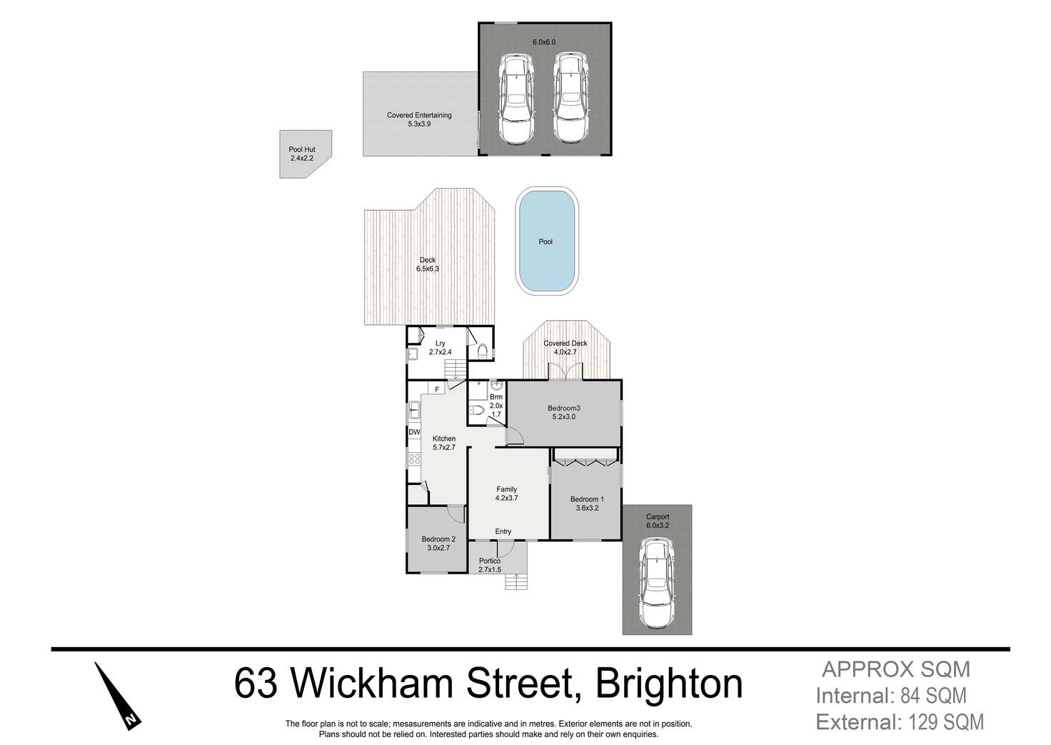 Floorplan of Homely house listing, 63 Wickham Street, Brighton QLD 4017