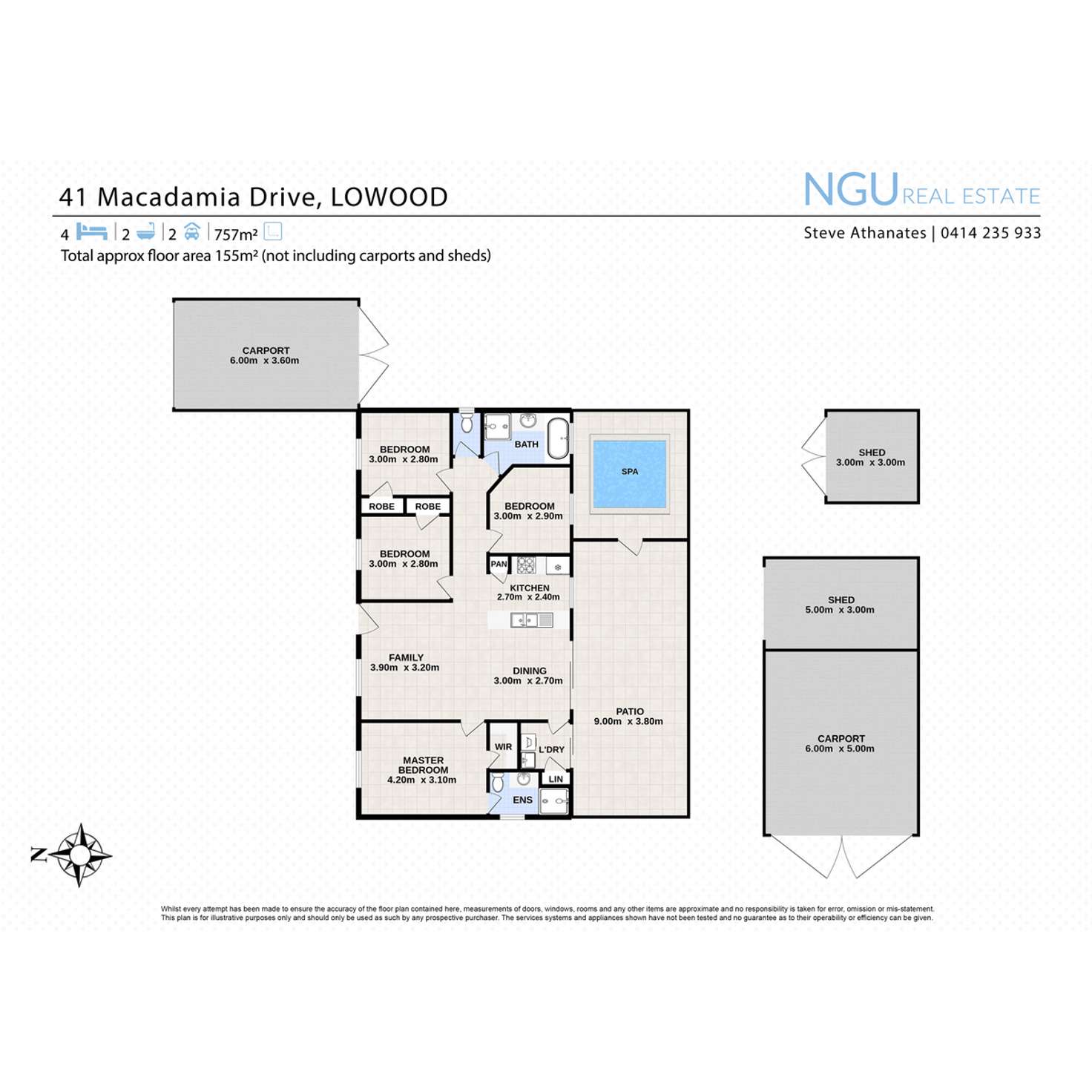 Floorplan of Homely house listing, 41 Macadamia Drive, Lowood QLD 4311