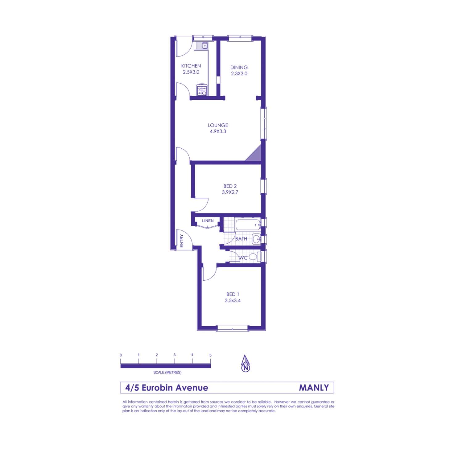 Floorplan of Homely apartment listing, 4/5 Eurobin Avenue, Manly NSW 2095