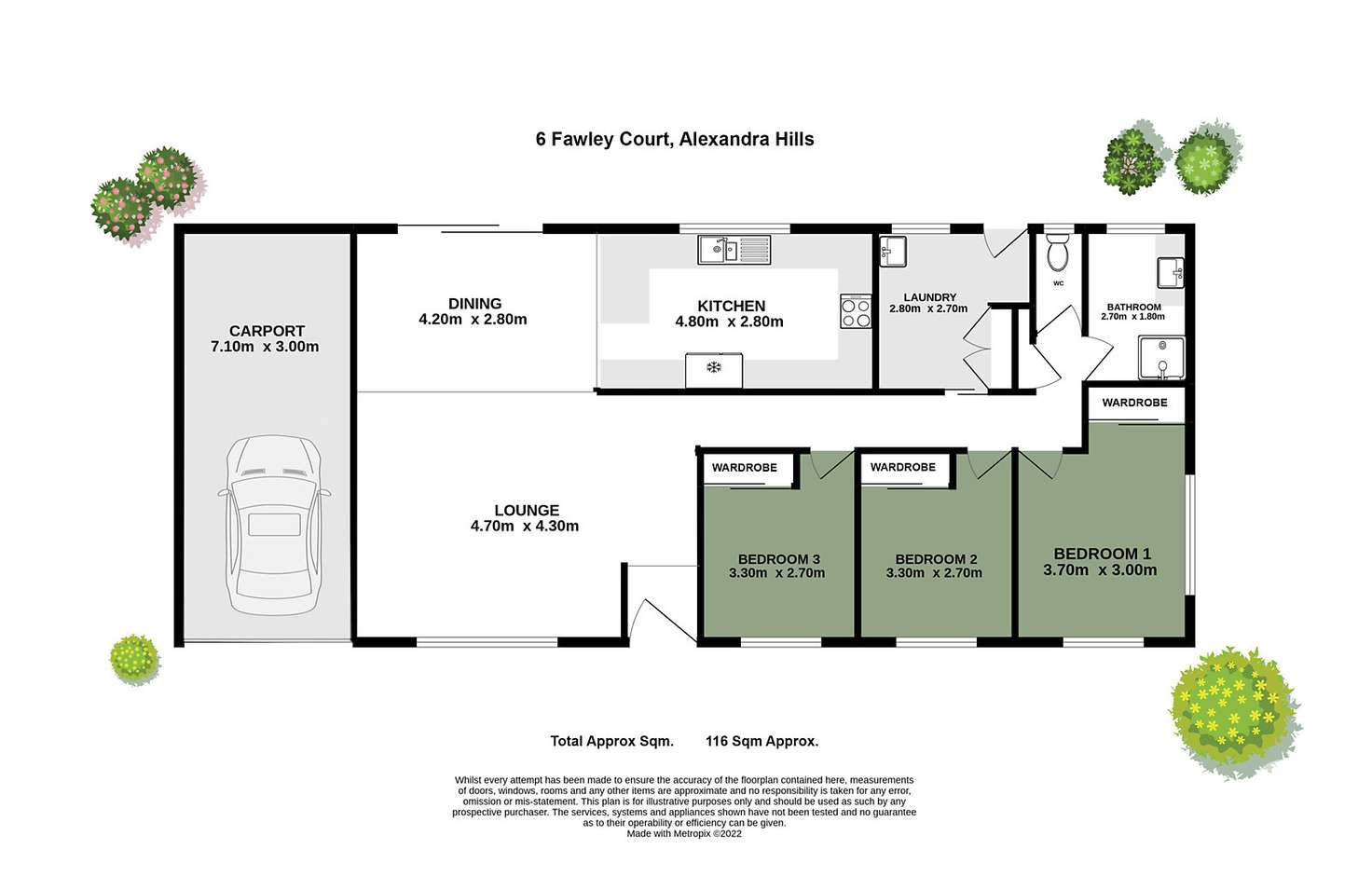 Floorplan of Homely house listing, 206/42 Fawley Court, Alexandra Hills QLD 4161
