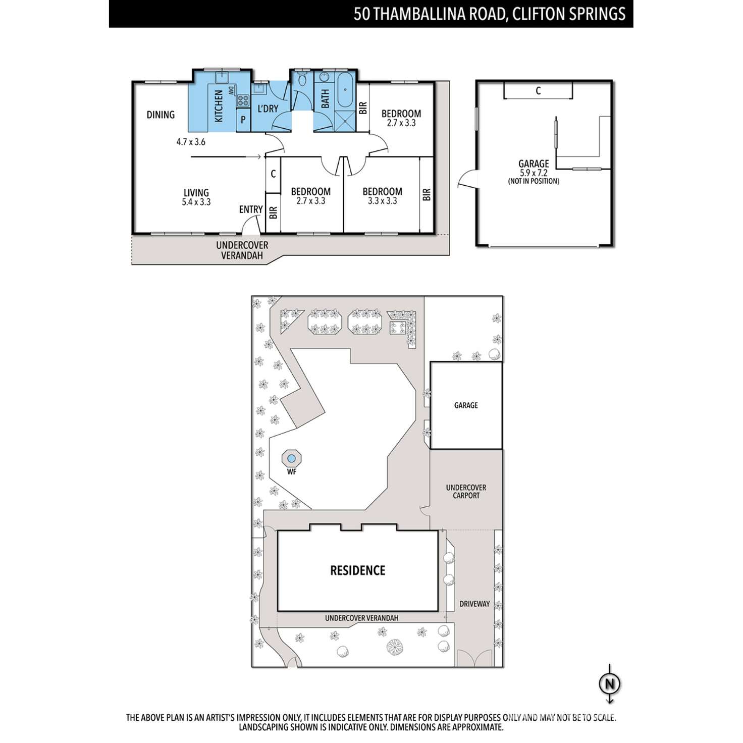 Floorplan of Homely house listing, 50 Thamballina Road, Clifton Springs VIC 3222