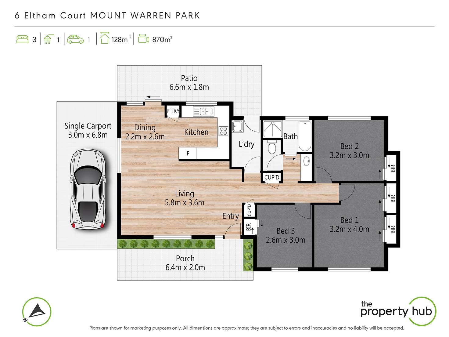 Floorplan of Homely house listing, 6 Eltham Court, Mount Warren Park QLD 4207