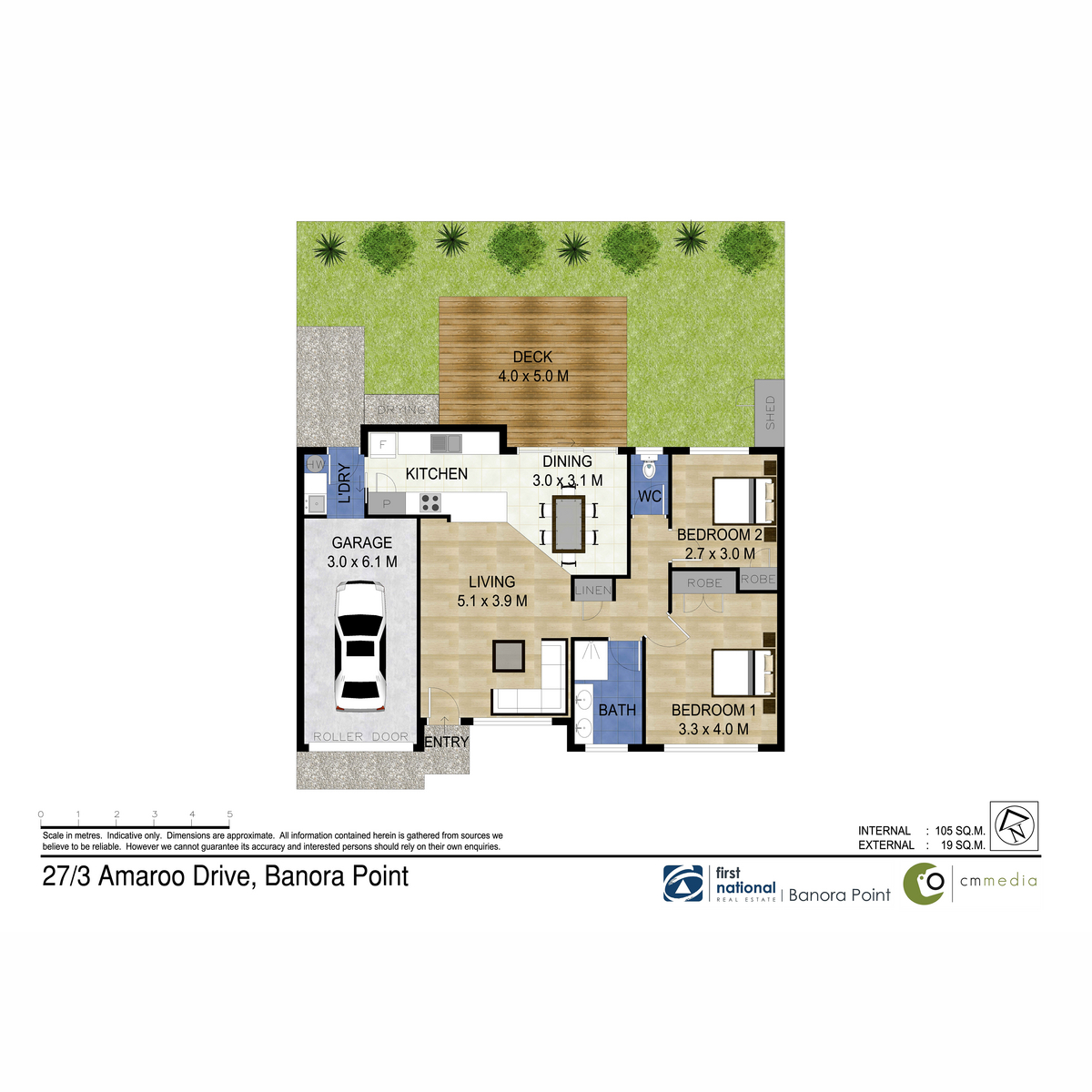Floorplan of Homely villa listing, 27/3-19 Amaroo Drive, Banora Point NSW 2486