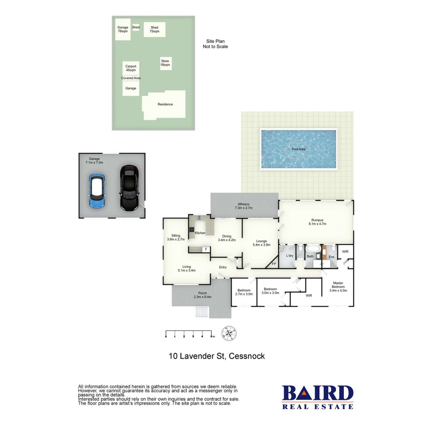 Floorplan of Homely house listing, 10 Lavender Street, Cessnock NSW 2325