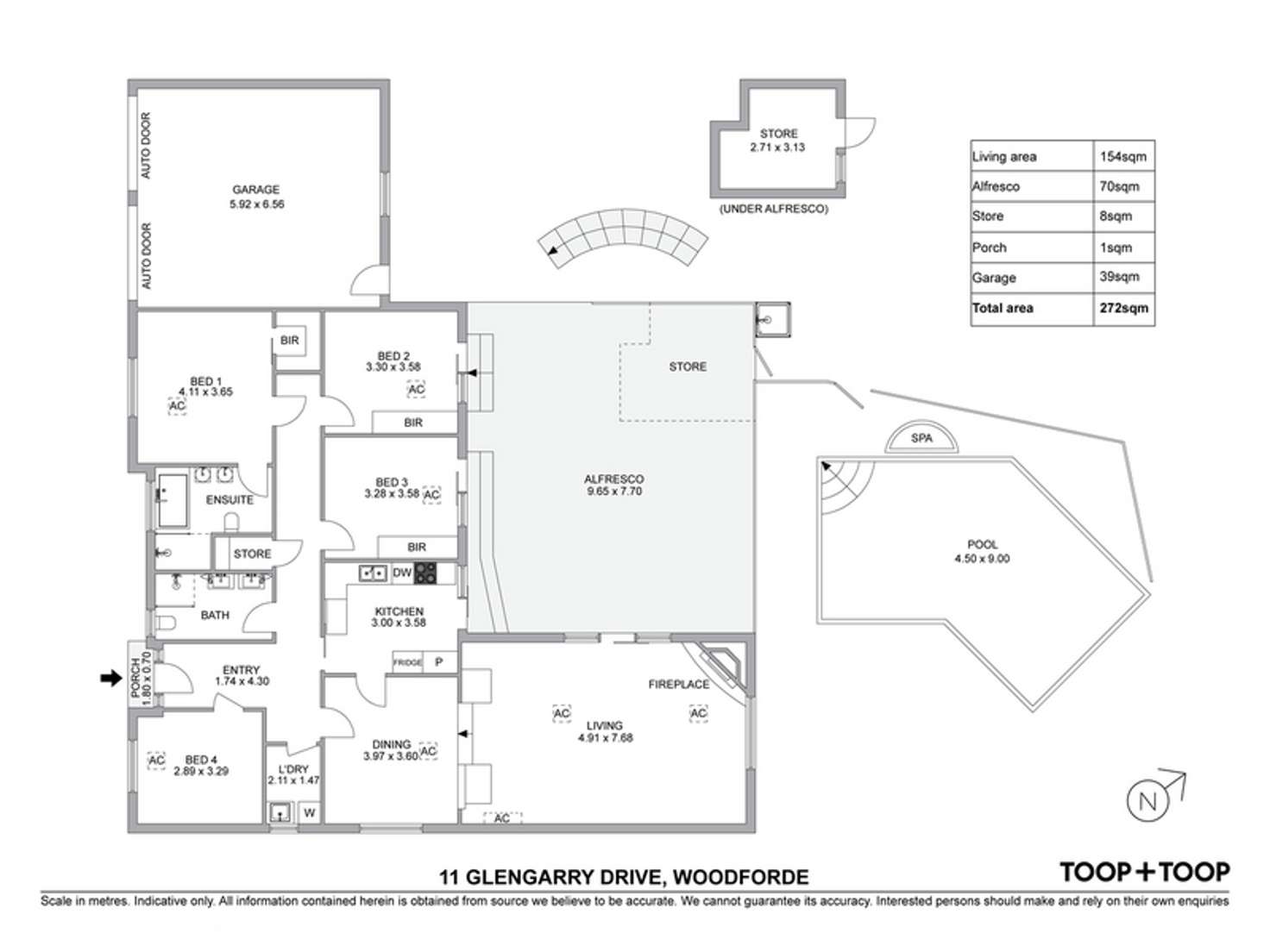 Floorplan of Homely house listing, 11 Glengarry Drive, Woodforde SA 5072