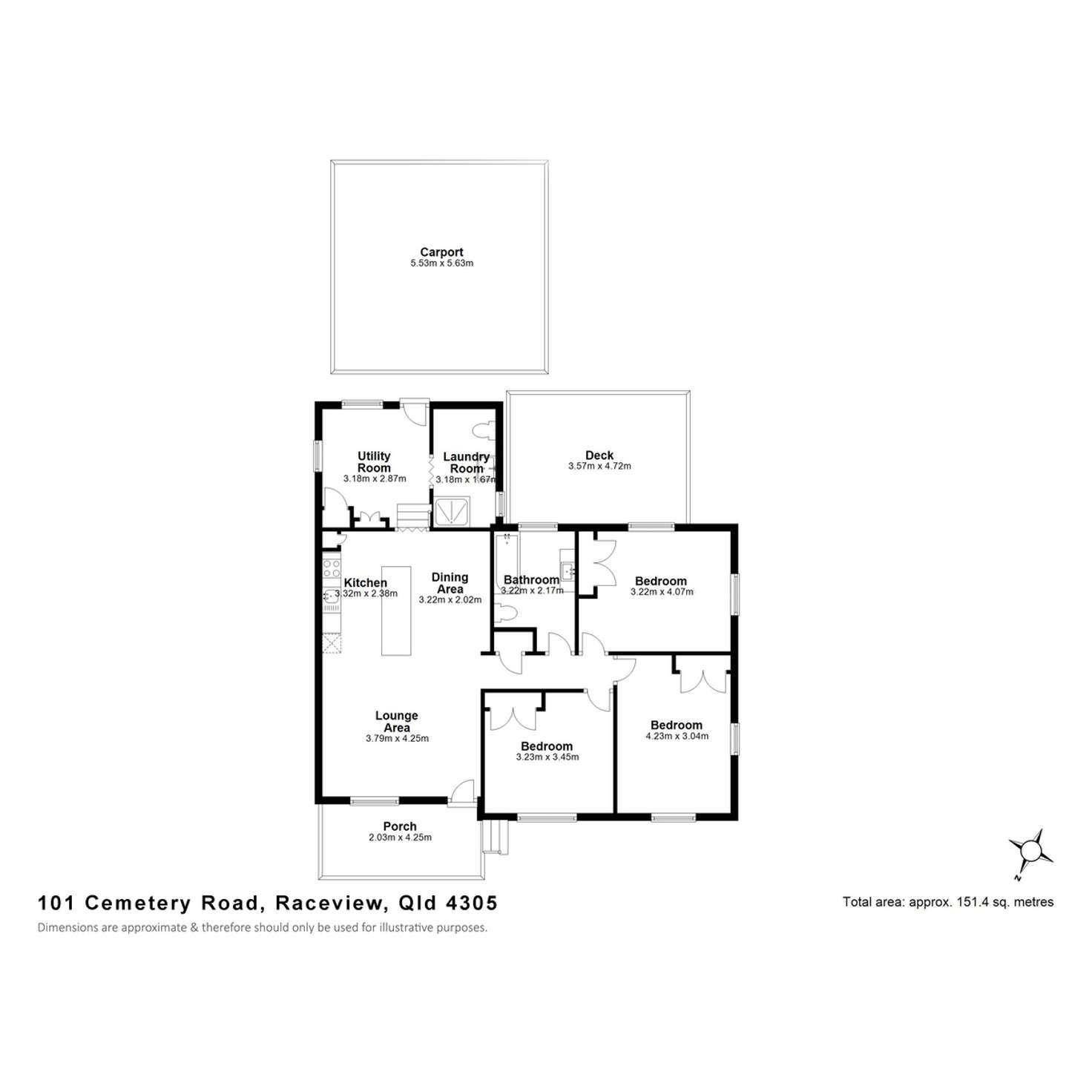 Floorplan of Homely house listing, 101 Cemetery Road, Raceview QLD 4305