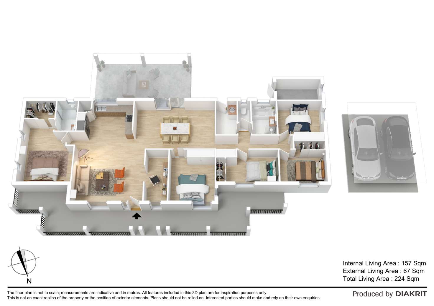 Floorplan of Homely house listing, 15 Saraband Drive, Eatons Hill QLD 4037