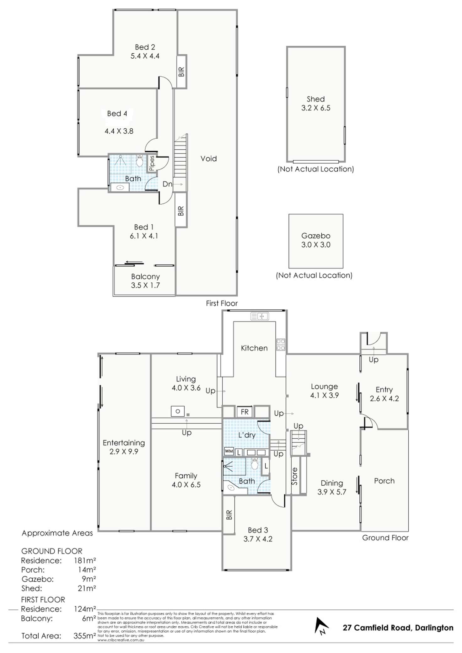 Floorplan of Homely house listing, 27 Camfield Road, Darlington WA 6070