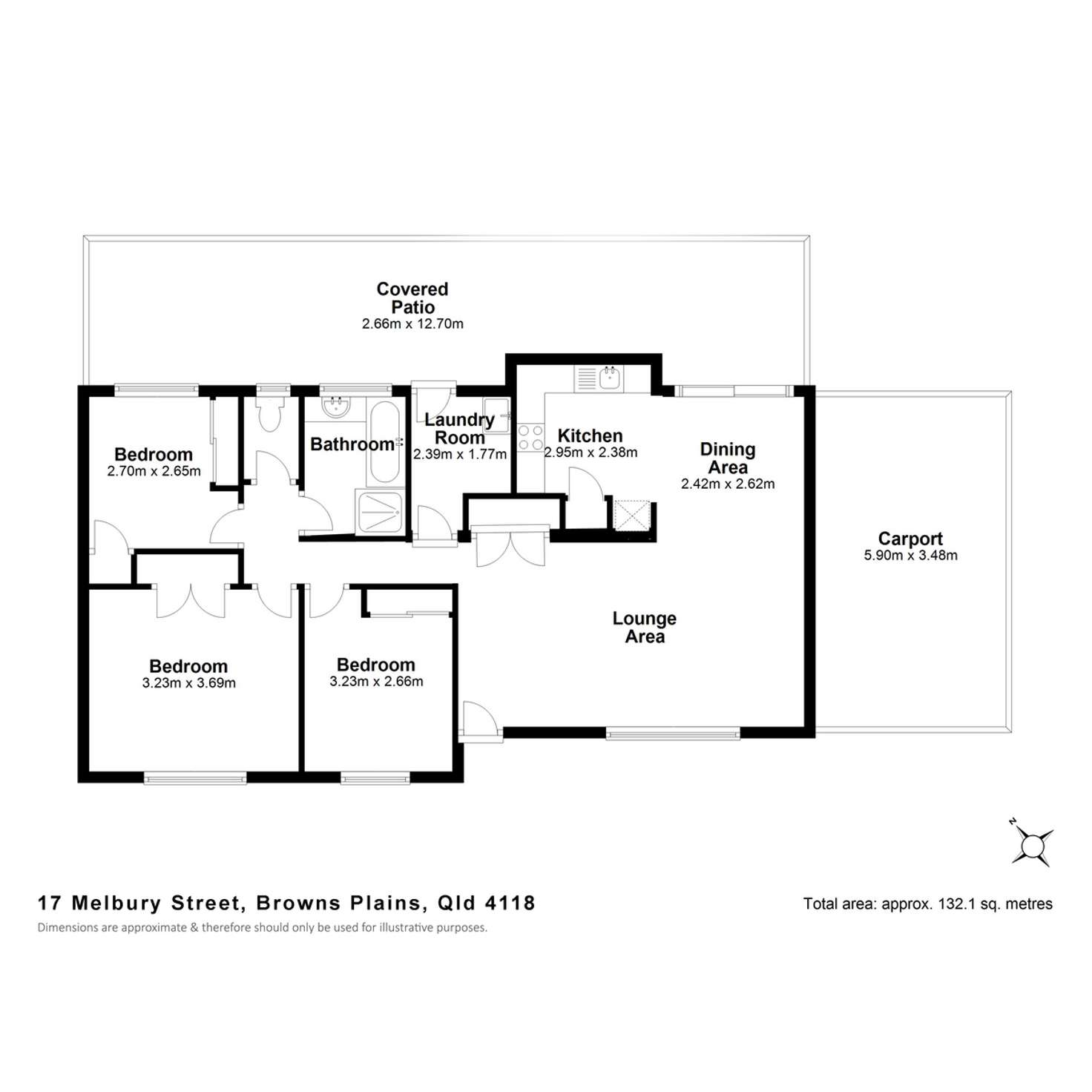 Floorplan of Homely house listing, 17 Melbury Street, Browns Plains QLD 4118