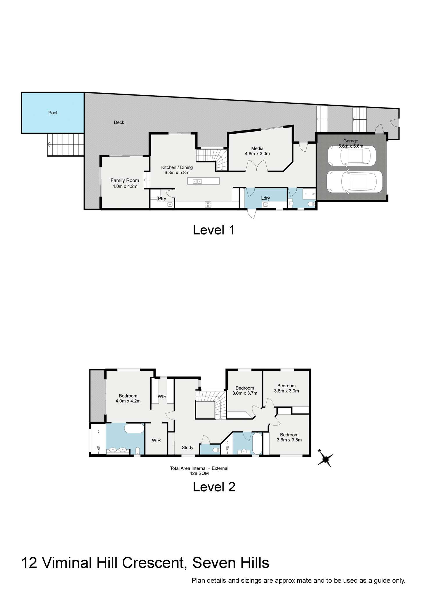 Floorplan of Homely house listing, 12 Viminal Hill Crescent, Seven Hills QLD 4170