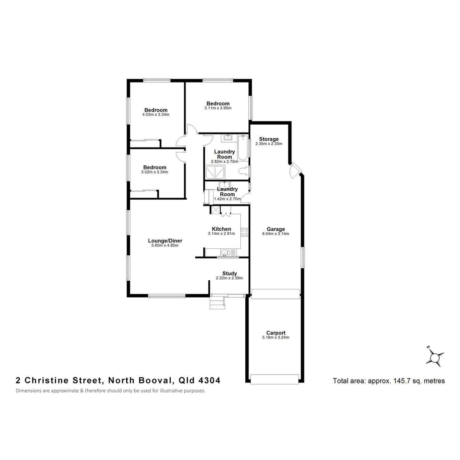 Floorplan of Homely house listing, 2 Christine Street, North Booval QLD 4304