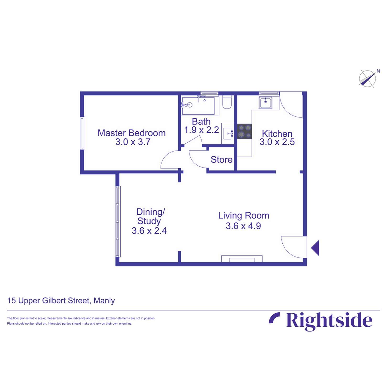 Floorplan of Homely apartment listing, 7/15 Upper Gilbert Street, Manly NSW 2095