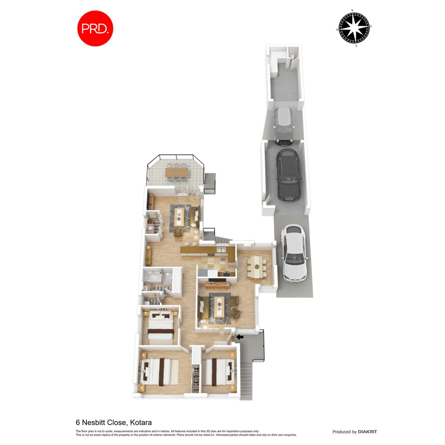 Floorplan of Homely house listing, 6 Nesbitt Close, Kotara NSW 2289