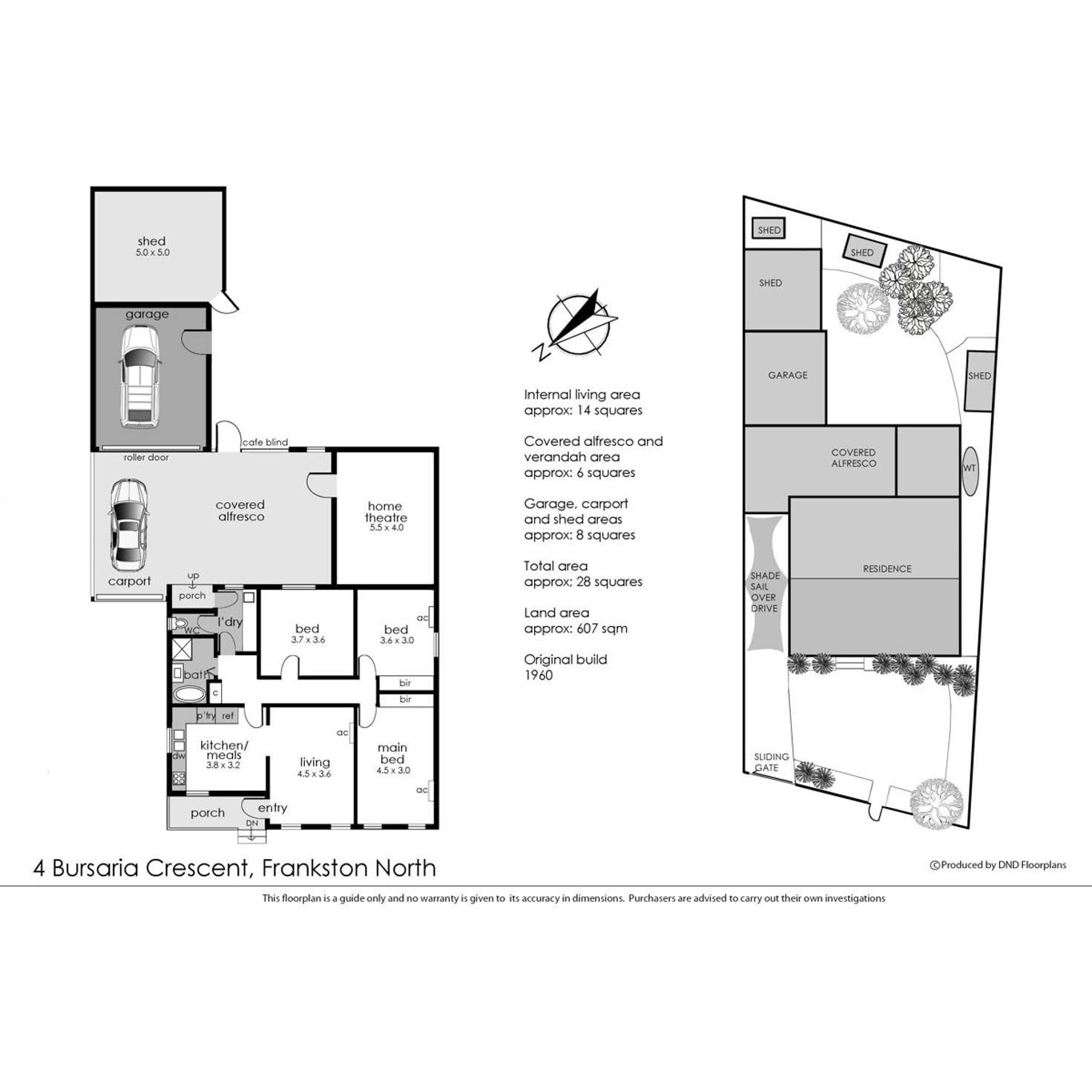 Floorplan of Homely house listing, 4 Bursaria Crescent, Frankston North VIC 3200