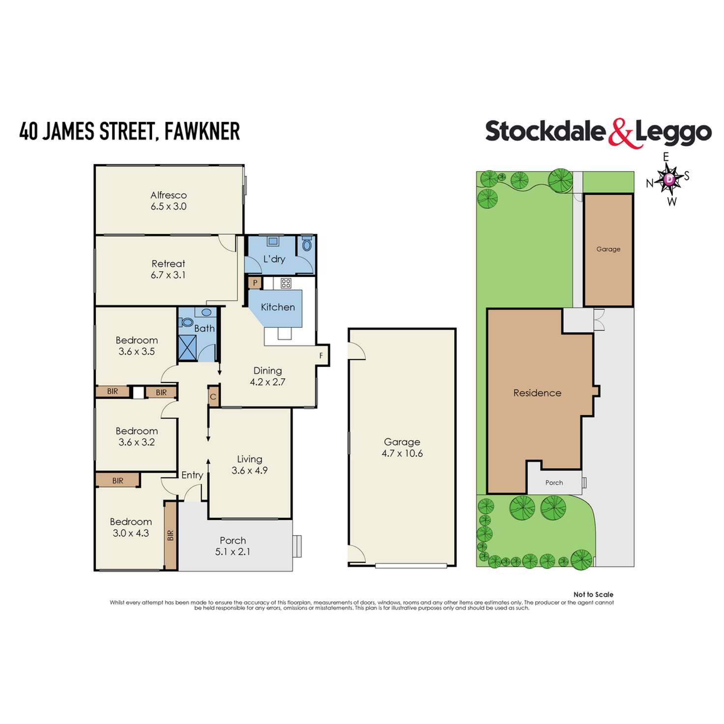 Floorplan of Homely house listing, 40 James Street, Fawkner VIC 3060