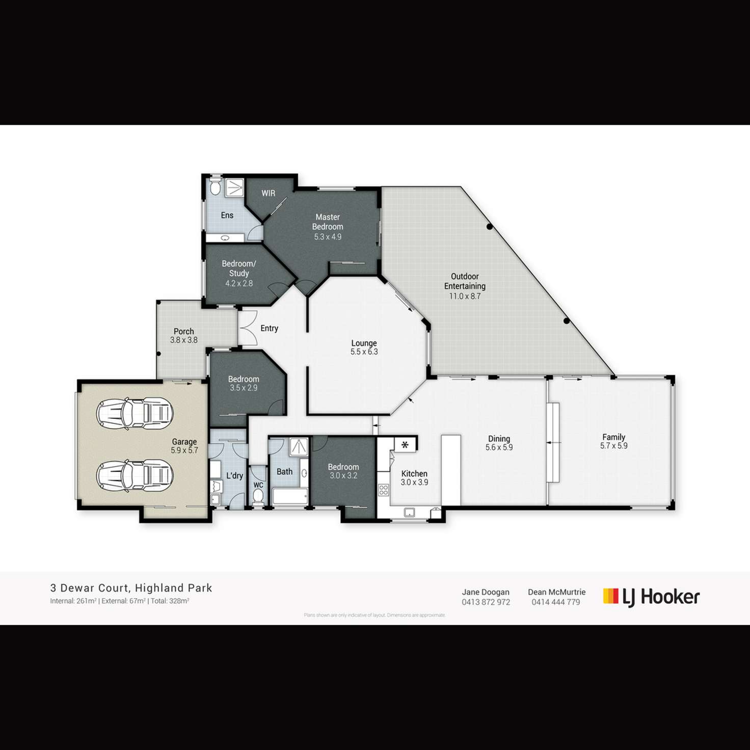 Floorplan of Homely house listing, 3 Dewar Court, Highland Park QLD 4211