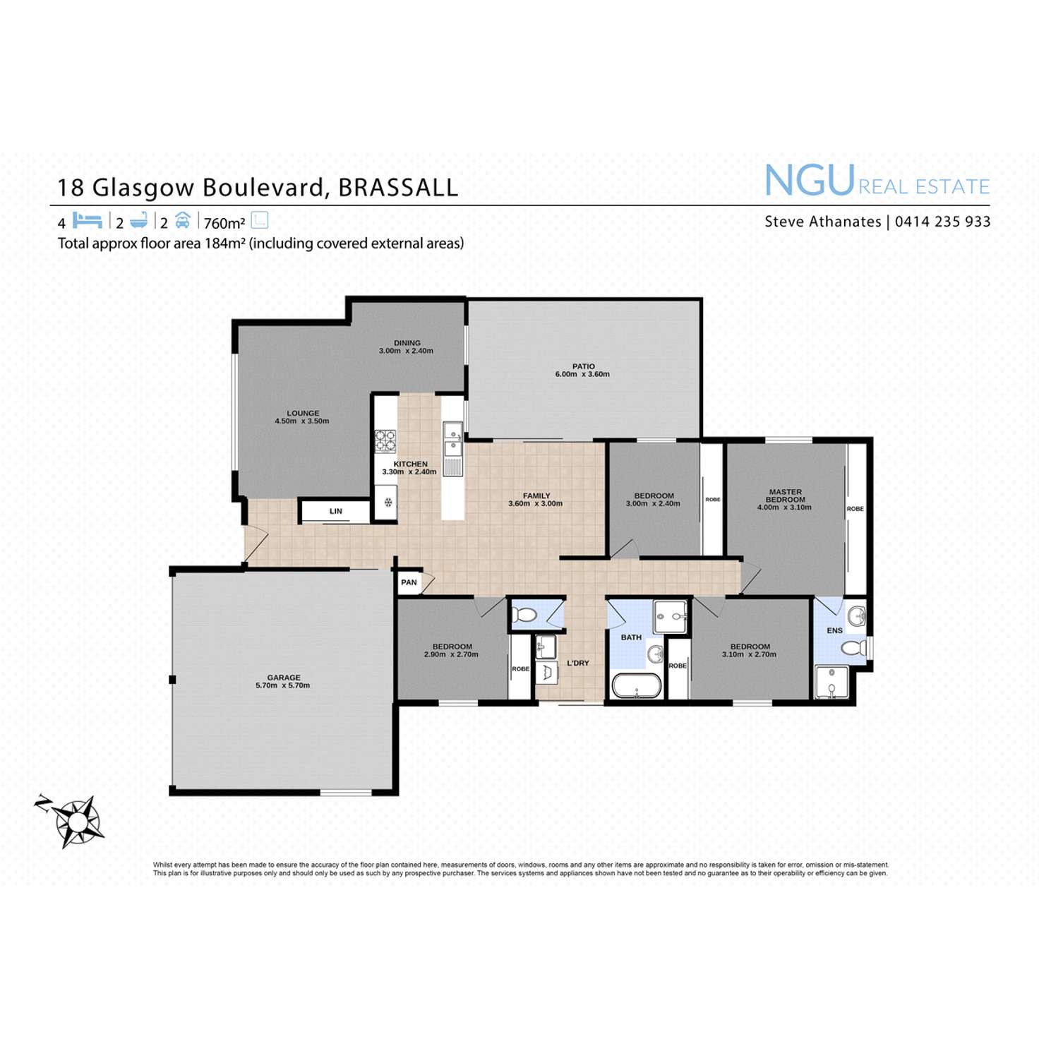 Floorplan of Homely house listing, 18 Glasgow Boulevard, Brassall QLD 4305