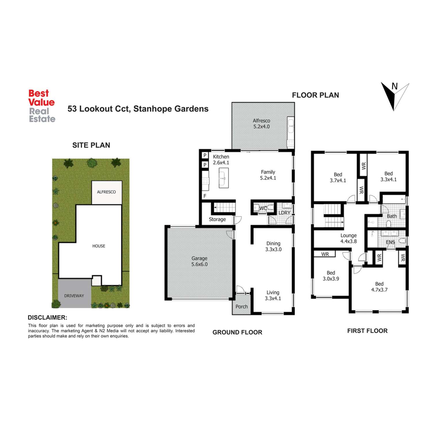Floorplan of Homely house listing, 53 Lookout Circuit, Stanhope Gardens NSW 2768