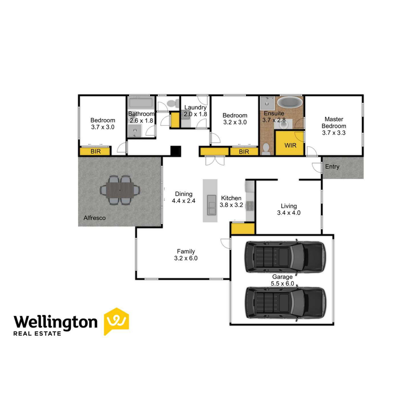 Floorplan of Homely house listing, 46 Woondella Boulevard, Sale VIC 3850