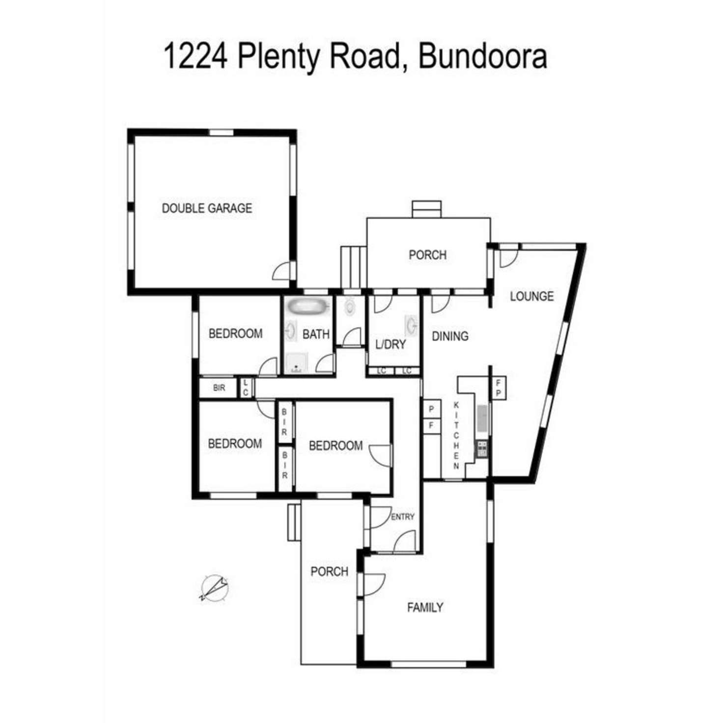 Floorplan of Homely house listing, 1224 Plenty Road, Bundoora VIC 3083