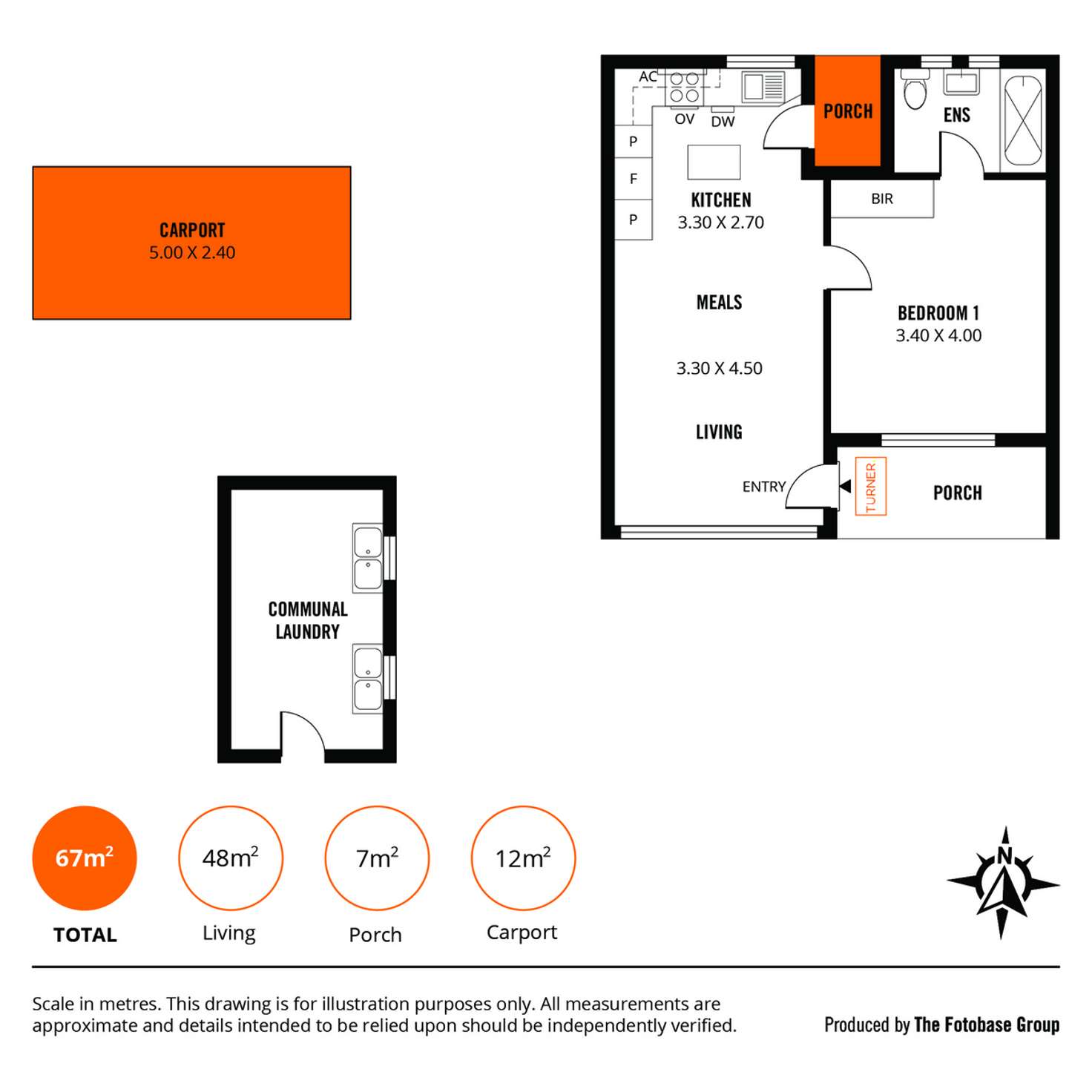 Floorplan of Homely unit listing, 8/278 Cross Road, Clarence Park SA 5034