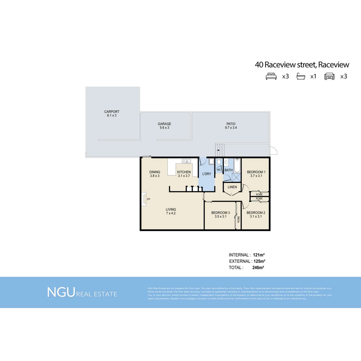 Floorplan of Homely house listing, 40 Raceview Street, Raceview QLD 4305