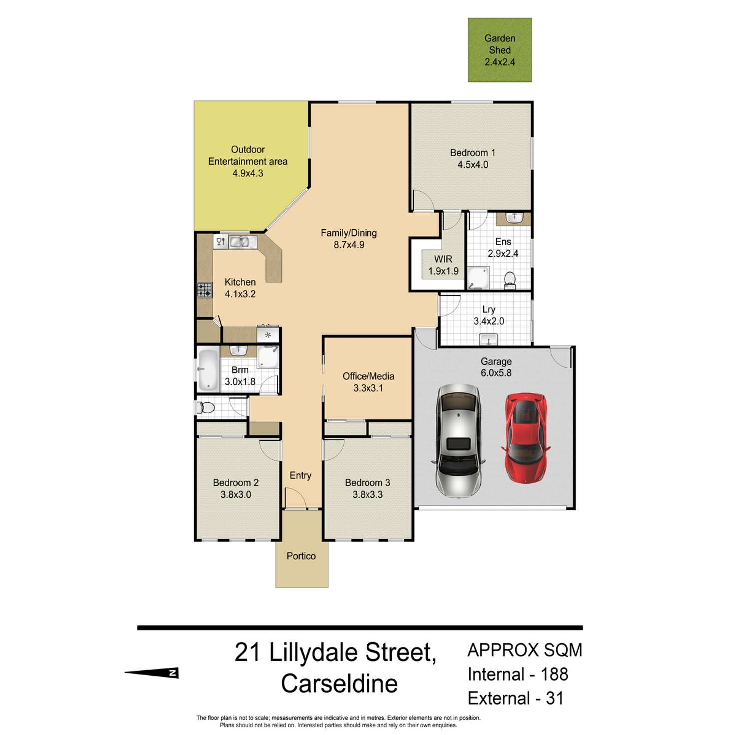 Floorplan of Homely house listing, 21 Lillydale Street, Carseldine QLD 4034