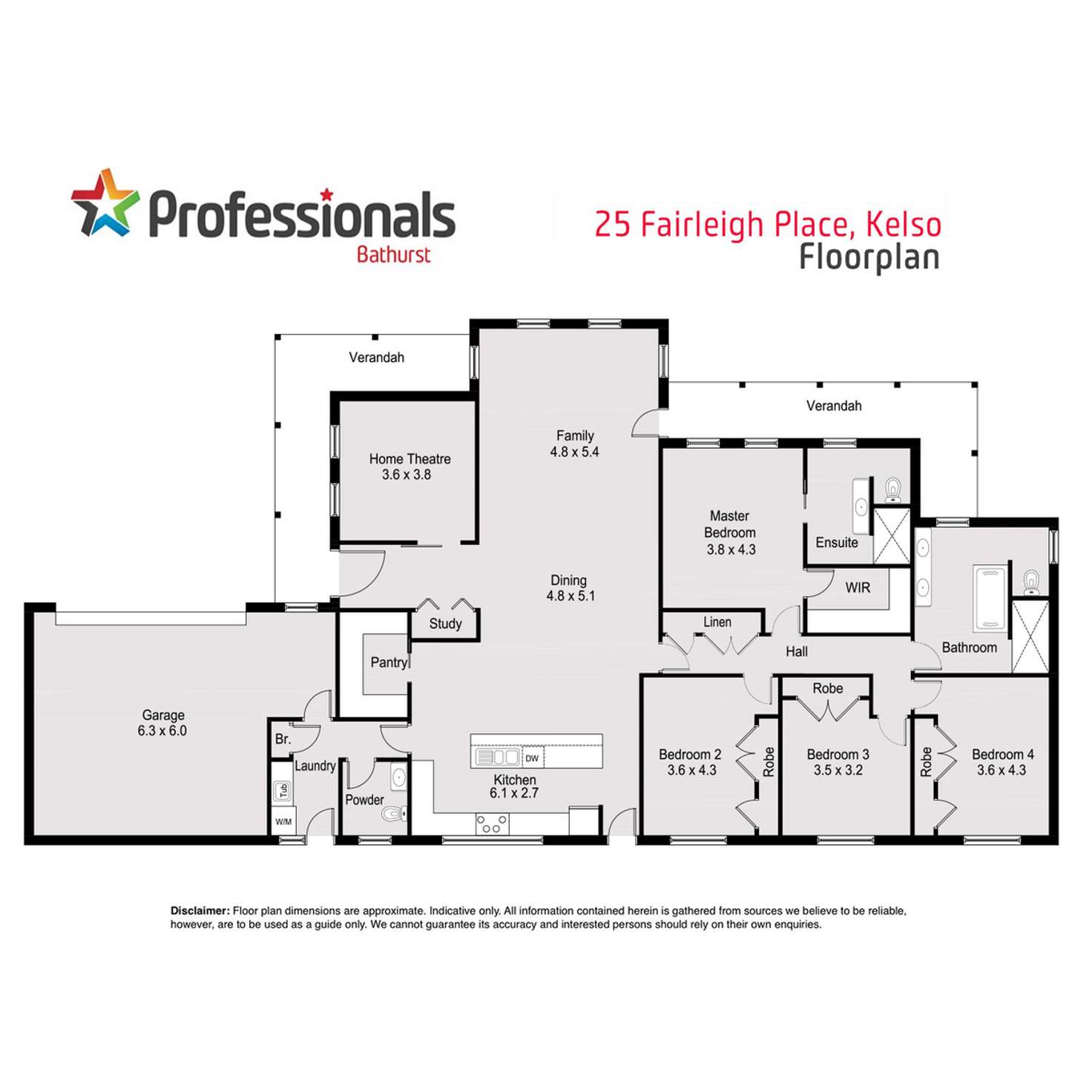 Floorplan of Homely house listing, 25 Fairleigh Place, Kelso NSW 2795