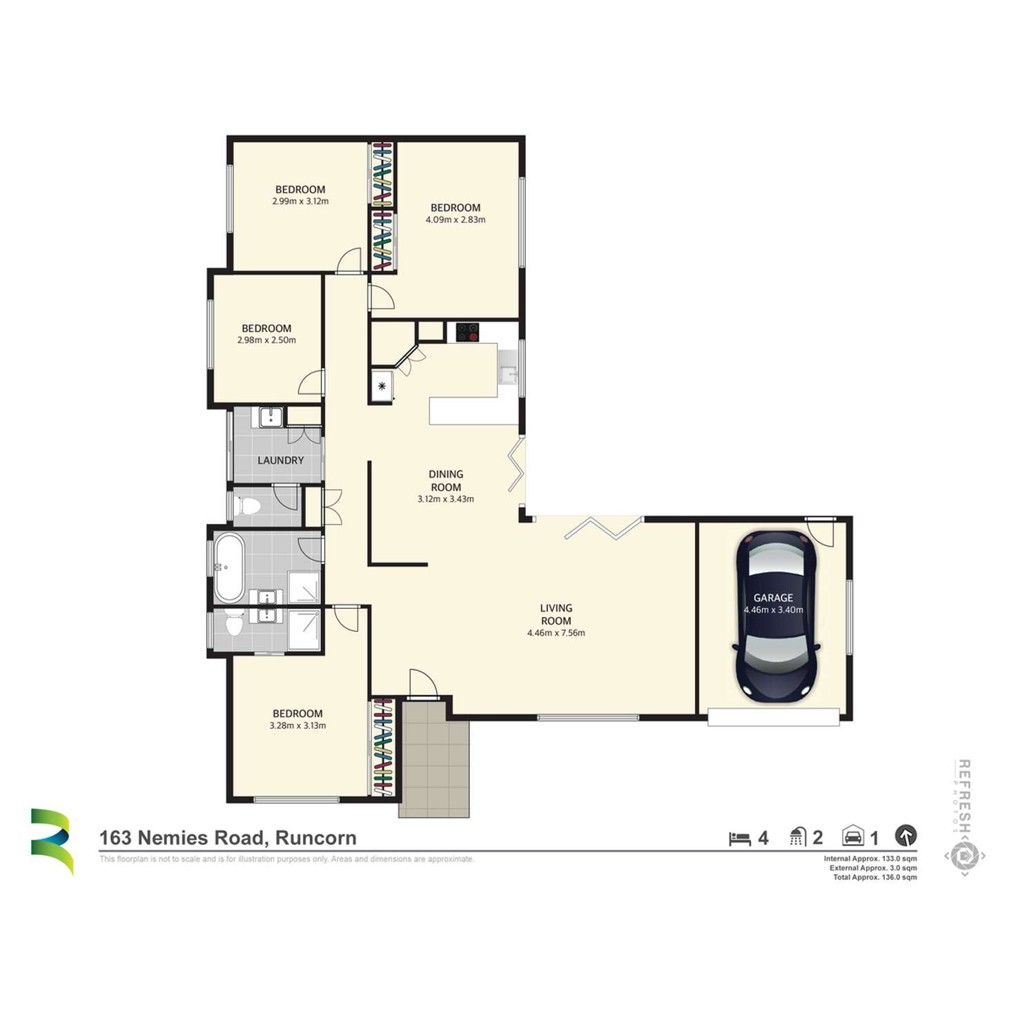 Floorplan of Homely house listing, 163 Nemies Road, Runcorn QLD 4113