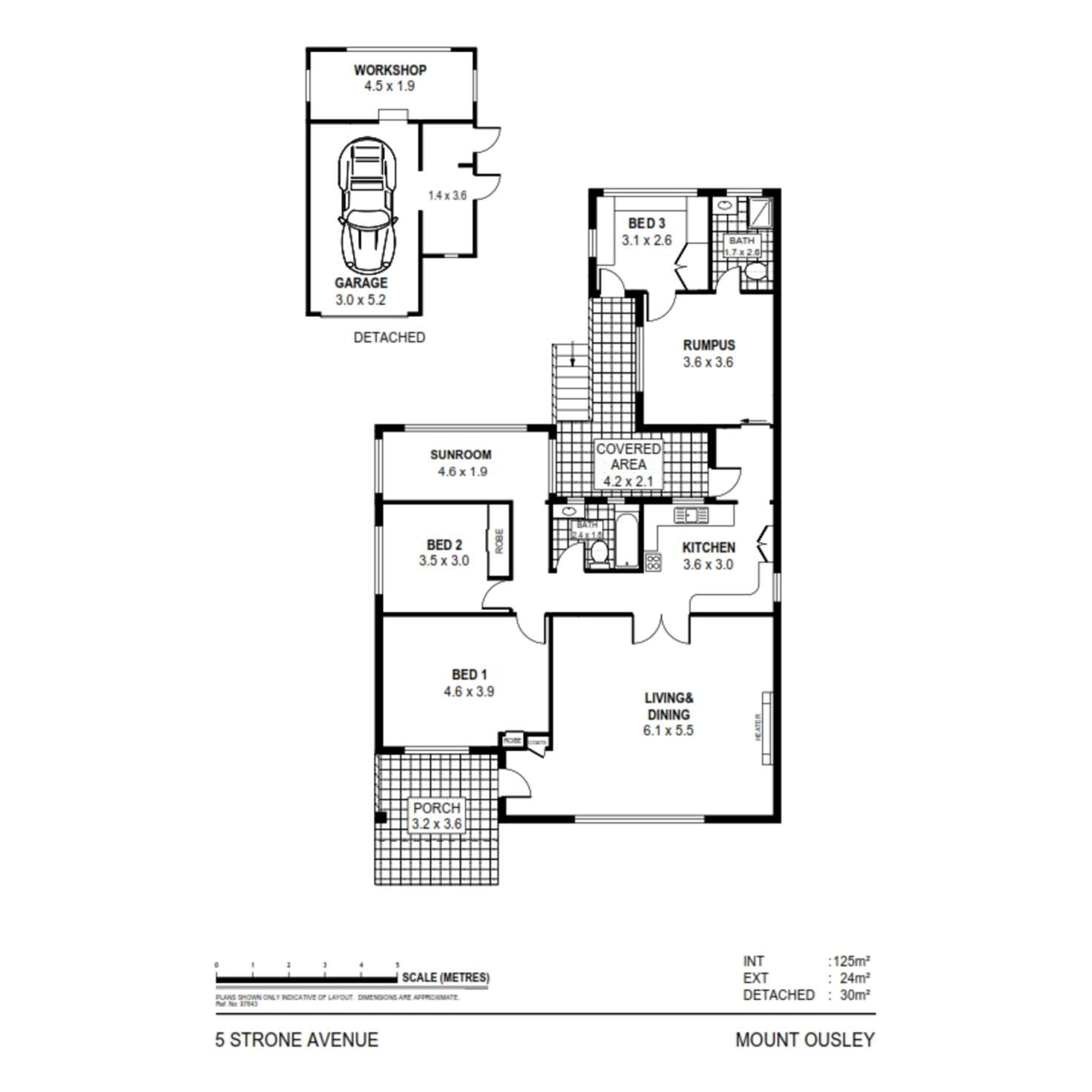 Floorplan of Homely house listing, 5 Strone Avenue, Mount Ousley NSW 2519