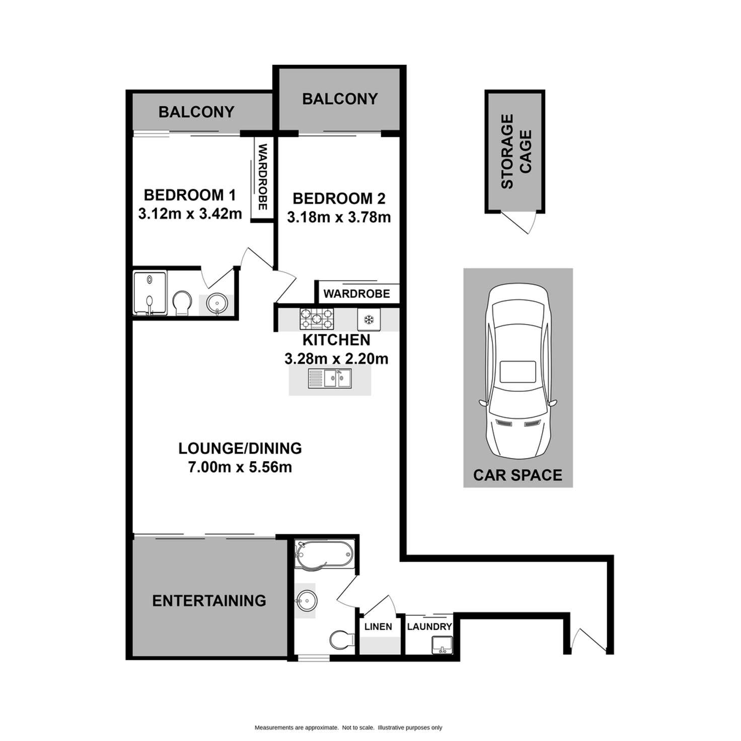 Floorplan of Homely unit listing, 48/47 Stowe Avenue, Campbelltown NSW 2560