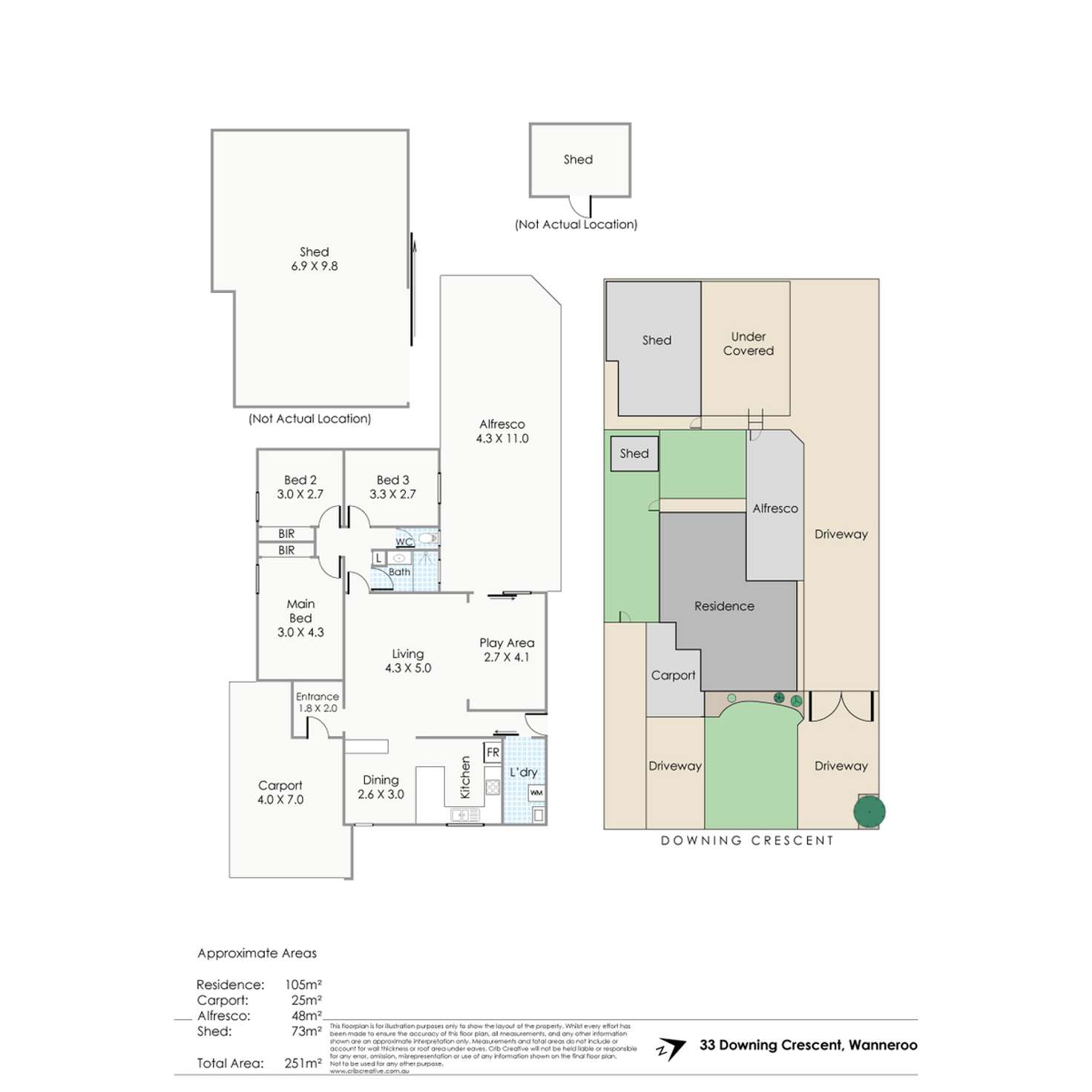 Floorplan of Homely house listing, 33 Downing Crescent, Wanneroo WA 6065
