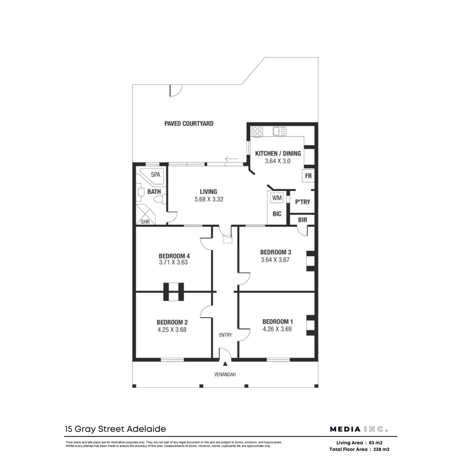 Floorplan of Homely house listing, 15 Gray Street, Adelaide SA 5000