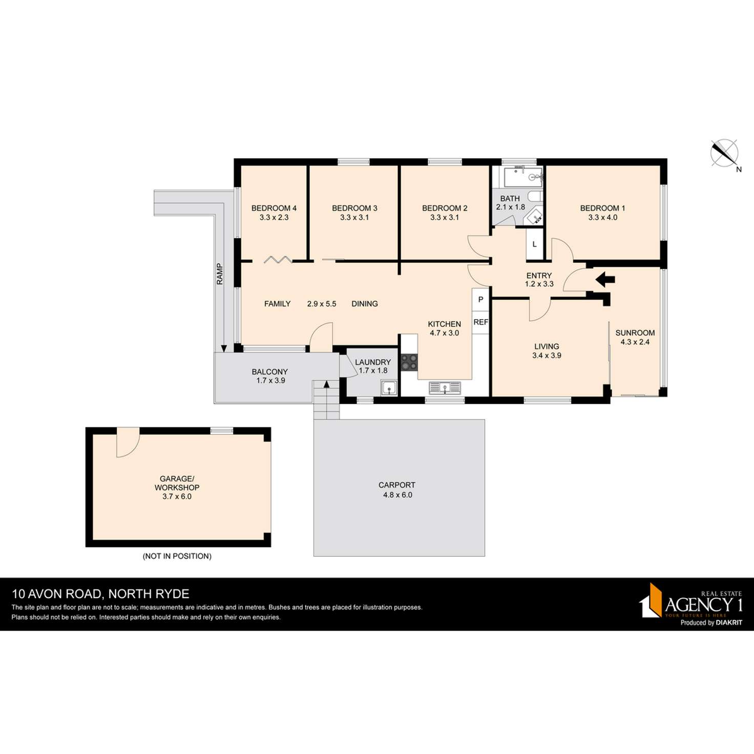 Floorplan of Homely house listing, 10 Avon Road, North Ryde NSW 2113