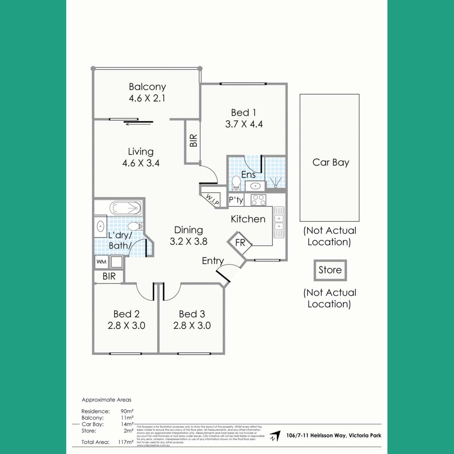 Floorplan of Homely apartment listing, 106/7-11 Heirisson Way, Victoria Park WA 6100