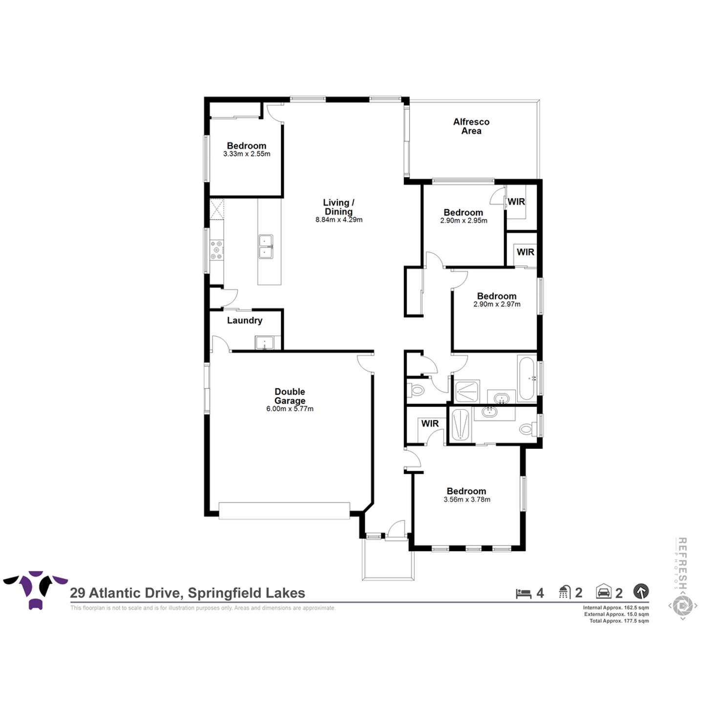 Floorplan of Homely house listing, 29 Atlantic Drive, Springfield Lakes QLD 4300