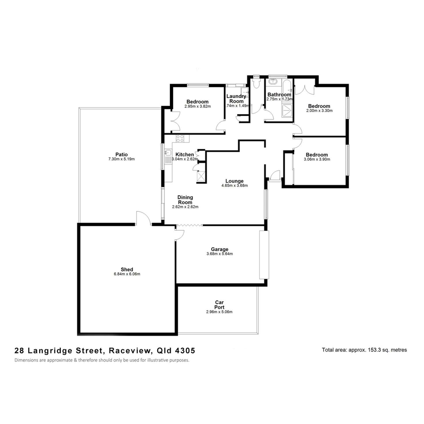 Floorplan of Homely house listing, 28 Langridge Street, Raceview QLD 4305